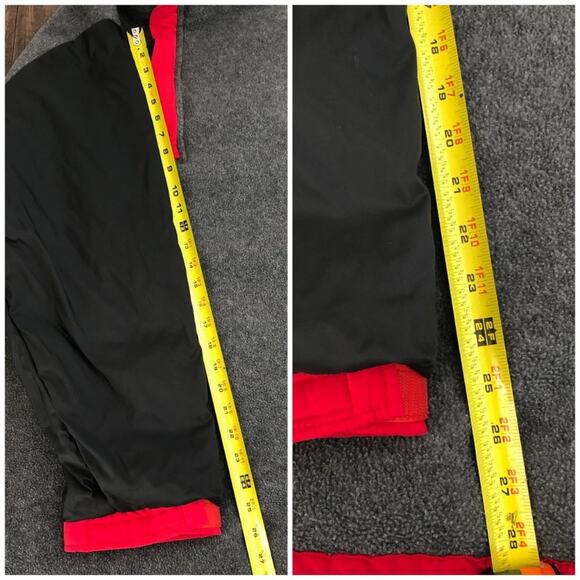 Land’s End VTG Pullover Jacket Fleece Lined 1/4 Zip Collared Unisex Large in Red - Picture 16 of 16